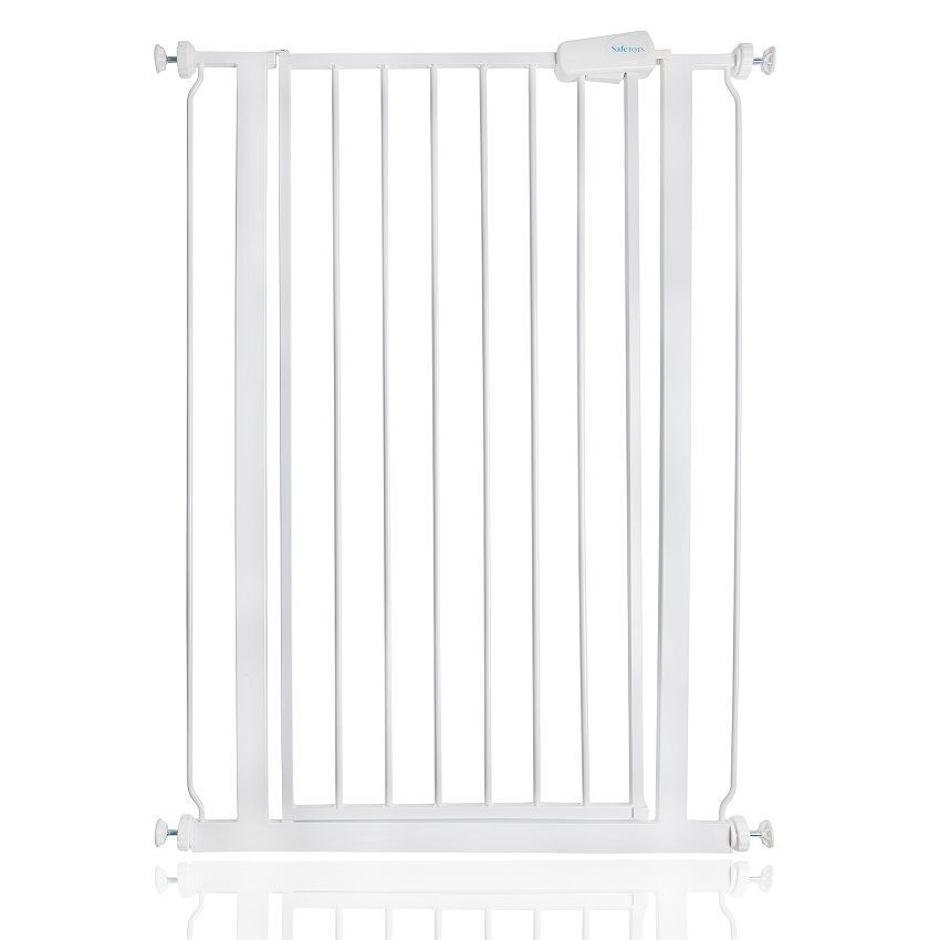 Safetots Safety Gate, Extra Tall, Pressure Fit, White, Baby Gate 75cm - 82.6cm