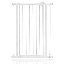 Safetots Safety Gate, Extra Tall, Pressure Fit, White, Baby Gate 75cm - 82.6cm