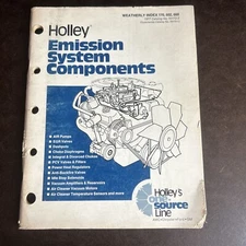 VINTAGE HOLLEY EMISSION SYSTEM COMPONENTS CATALOG 1977