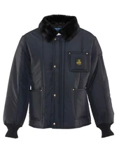 RefrigiWear Iron-Tuff Fleece Collar Polar Jacket In Navy (0322) Size Medium 