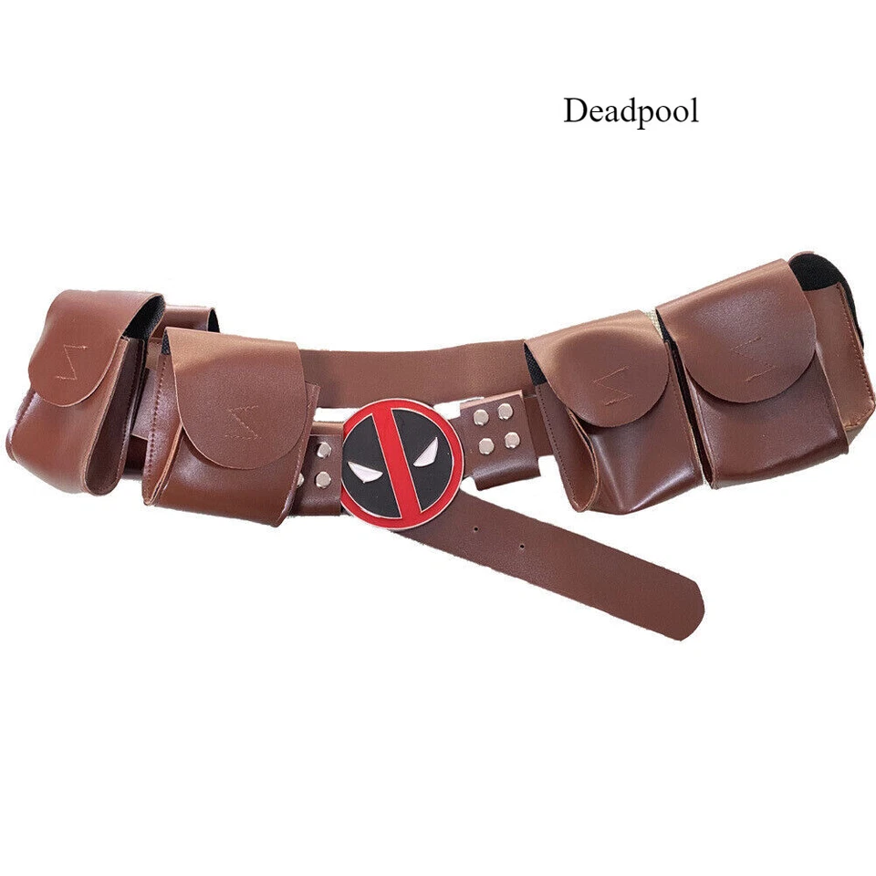 Cinturón ajustable de superhéroe Deadpool cosplay Halloween accesorios elegantes regalos Foto 2 de 4