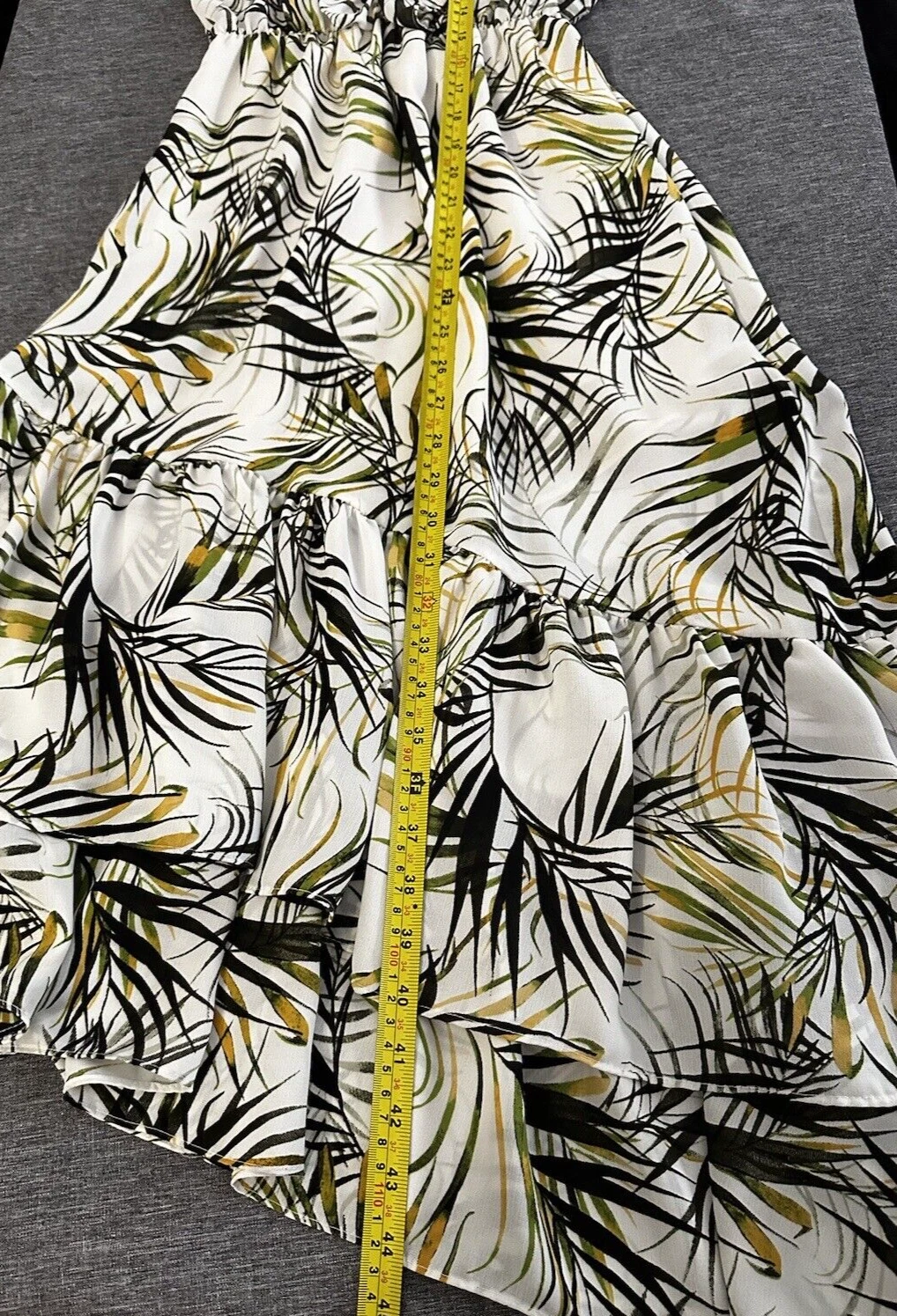 PALM ANGELS Abito Anthropologie MISA Los Angeles Maxine Midi stampa tropicale XS
