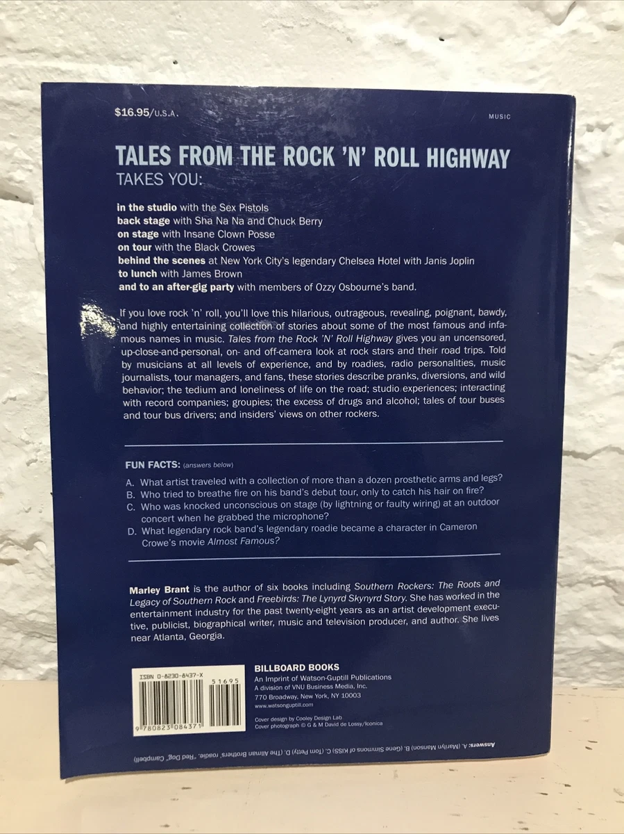 Tales from the Rock 'n' Roll Highway by Marley Brant (2004, Trade  Paperback) | eBay
