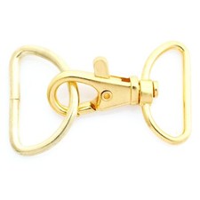 Swivel Trigger Snap Hooks Classic Lobster Clasps with D-Rings for Purse Strap...