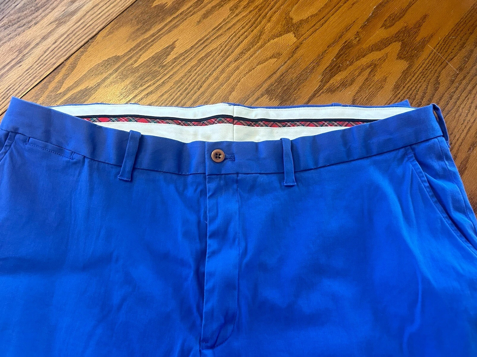 Polo Golf Ralph Lauren RN#41381 Mens Chino Pant Wide Leg Mid Rise Royal Bl 40/32