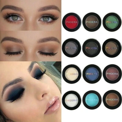 PHOERA Matte Eye Shadow Natural Waterproof Nude Eyeshadow Cosmetic Long-lasting