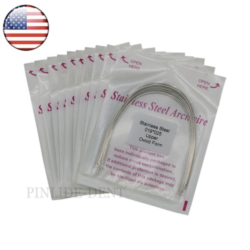 us-100pcs-dental-ortho-arch-wire-stainless-steel-ss19x25u-rectangular