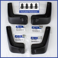 (FRONT & REAR) GENUINE Mud Guard & Clip 4PCS ...