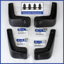 (FRONT & REAR) GENUINE Mud Guard & Clip 4PCS compatible w Palisade 86831-S8000