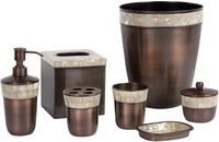 Opal Copper 7-piece Bath Accessory Set Opal Copper 7-piece Bath Accessory Set