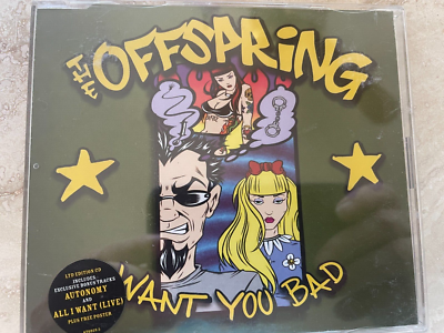 OFFSPRING - Want You Bad - CD - 4-track England Import RARE MINT