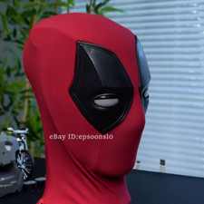 Halloween Ring Remote Control Deadpool Helmet Mask Movable Eyes Light Sound Gift
