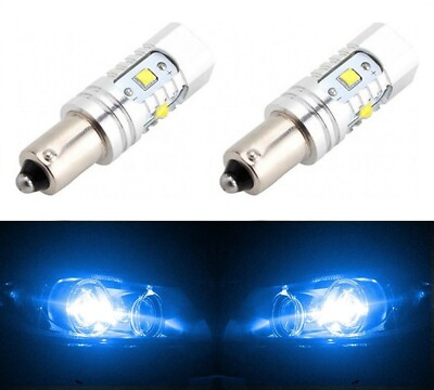 LED 30W BA9s Blue 10000K Two Bulbs Interior Map Light Replacement Stock Lamp Fit