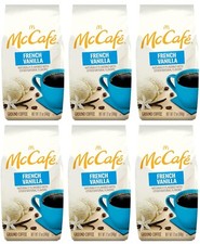 McCafe French Vanilla, Flavored Light Roast Ground Coffee, 12 oz - 6 Bags - DESC