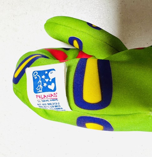 Pelanas Microbeads Iguana Squish Plush Colorful Made In Colombia 15” VTG - Picture 9 of 17