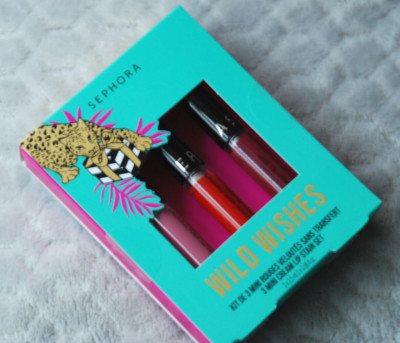 Sephora Wild Wishes 3 Mini Creme Lippenflecken Set 01-06-14 Brandneu! VERSIEGELT!