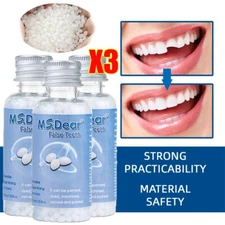 3PCS Tooth Repair Granules Temporary Reusable Moldable False Teeth Fitting Beads