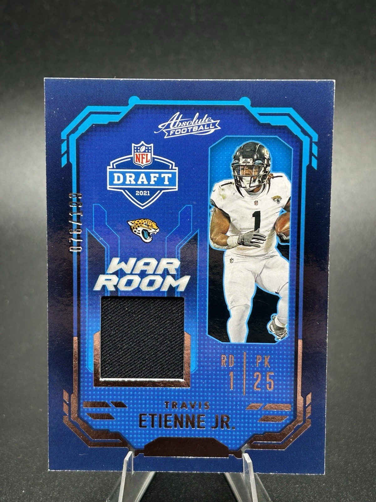 Travis Etienne Panini Absolute War Room Materials #TET Base