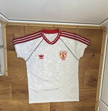 MANCHESTER UNITED 1990 1991 EUROPEAN CUP WIN SOCCER FOOTBALL SHIRT JERSEY ADIDAS