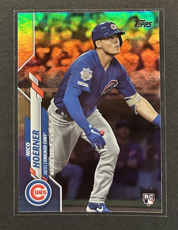 2020 Topps Update #U-251 Nico Hoerner RC Rainbow Foil