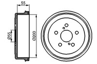 2X Bosch 0 986 477 139 Bremstrommel Hinten FüR Toyota