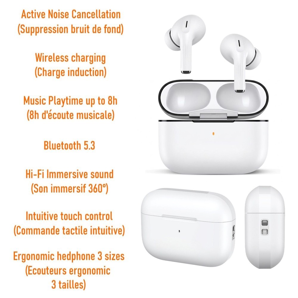 Écouteurs Bluetooth pour TCL NxtPaper 60 R parfaits pour le sport et le télétravail - 4