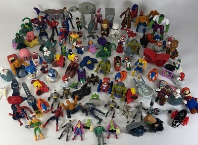 Lot of 100 McDonald's Burger King Toys Marvel Super Mario DC Sonic Star Wars