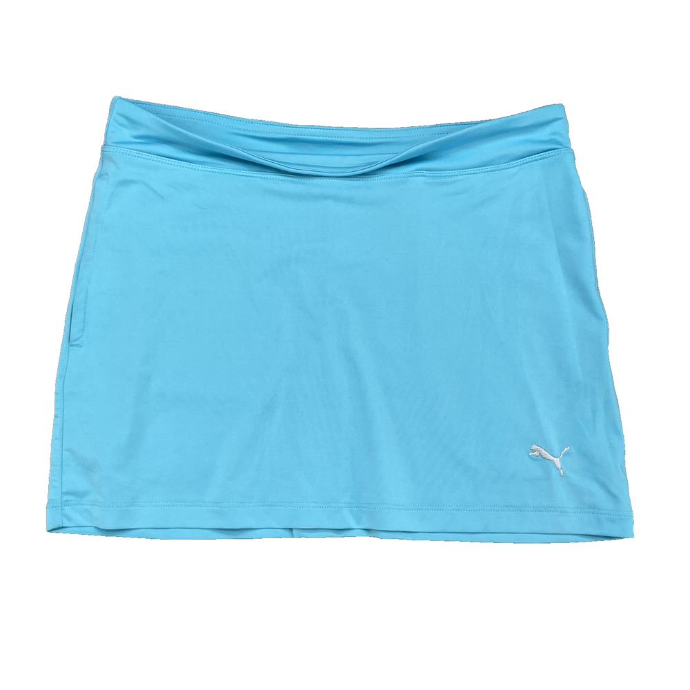 Puma Neon Blue 80s Retro Womens Tennis Skirt Large Preppy Golf Athleisure