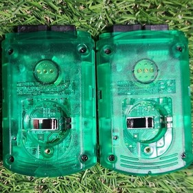 Dreamcast VMU Memory Unit HKT-7000 2-Pack Green/Clear LCD for Sega Dreamcast