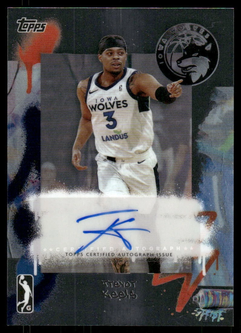 2024-25 Topps G League Chrome Autographs #AUTK Trevor Keels Auto - BSK