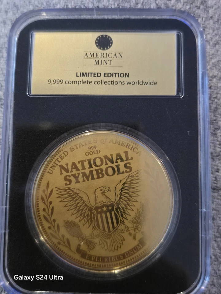 Medalla de oro American Mint Star Spangled Banner 1/200 OZ Foto 3 de 4