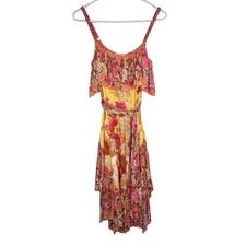 Spell & The Gypsy Siren Song Dress XS Boho Cottage Fairy Ruffle Floral Romantic