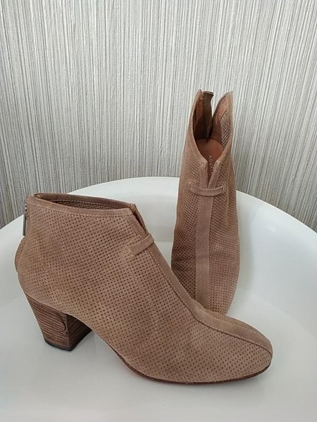 Women Aquatalia Ankle Boots Beige Suede 37.5