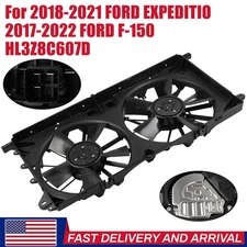 Dual Engine Radiator Cooling Fan w/ Shroud Assembly fits Ford F-150 Expedition