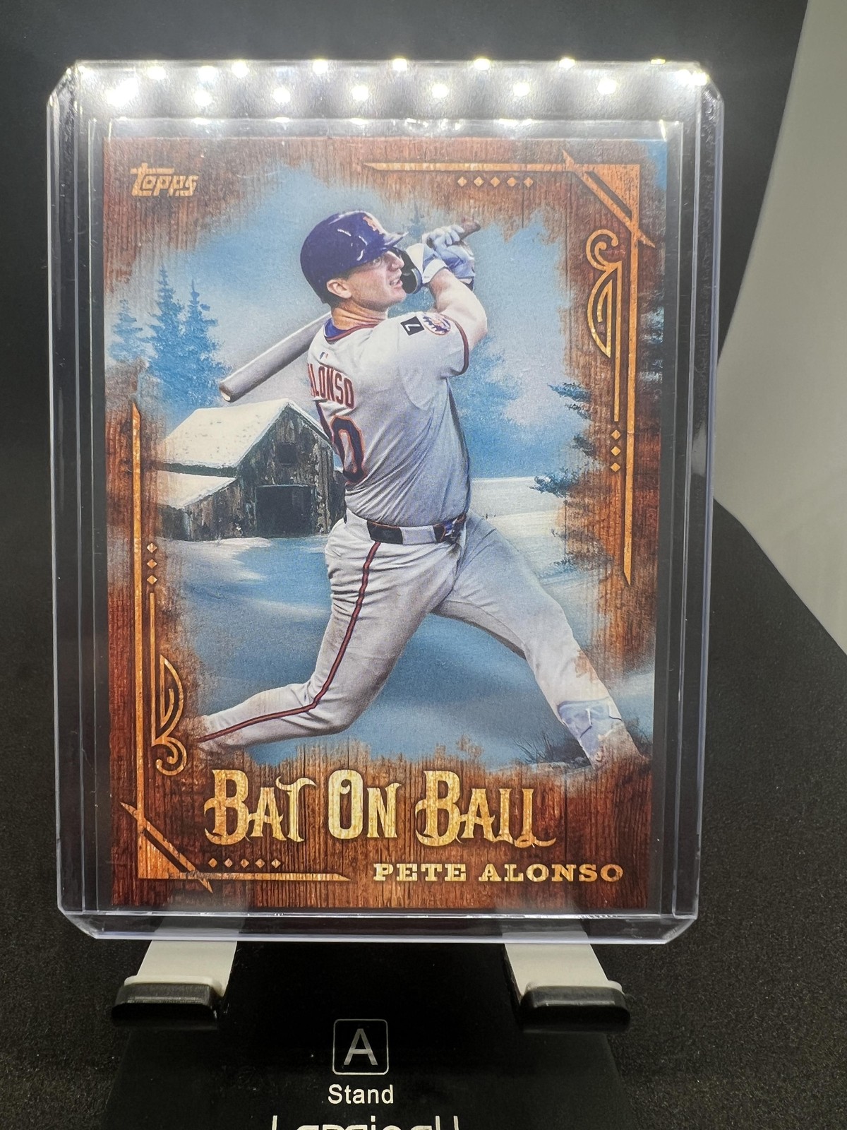 2025 Topps x Bob Ross: The Joy of Baseball #BOB-16 Pete Alonso Bat On Ball
