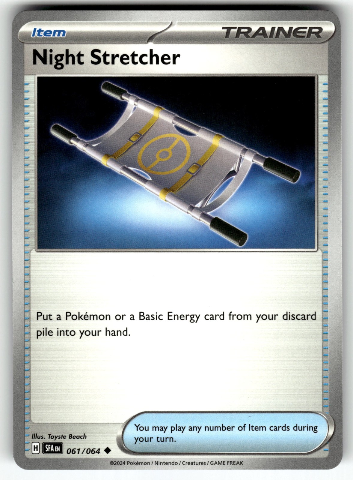 Night Stretcher 061/064 SV: Shrouded Fable NM Pokemon Card TCG