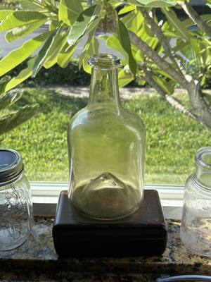 #ad #ad Very Old Antique Bottle 18th Century 1700’s Pontil Hand Blown Flask $150.00