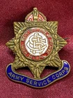 WW1 Enamel Army Service Corps Sweetheart Brooch w/fixing