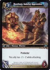 Moderate Play WoW TCG Bantham, Jadefist Apprentice Wrathgate World of Warcraft