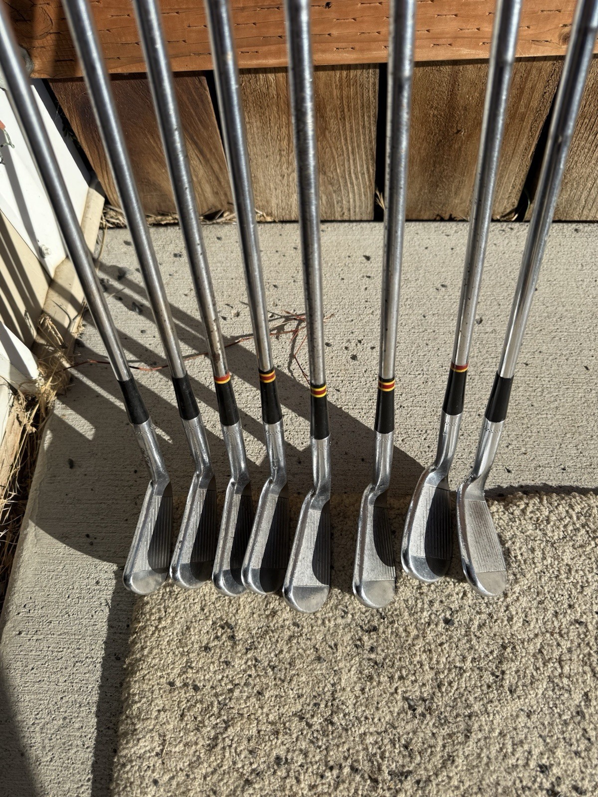 MacGregor Tourney M85T Forged Blade Irons Set 2-9 Vintage Steel Leather Grips