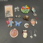 Vintage Animal Theme Costume Jewelry Lot 13pc Elephant Owl Butterfly Cat Penguin