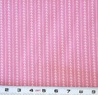 Vintage Pink Mauve White Hearts Cotton Fabric — photo 2