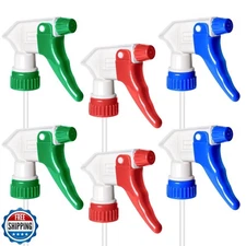 6-Pack Universal Spray Bottle Nozzle, Mist/Stream Trigger Sprayer, 16–32 oz