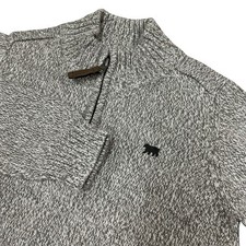 Carter's Kid Size 7 1/4 Zip Sweater Gray Heavy Knit Cotton Quarter New with Tags