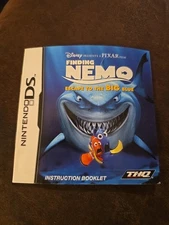 (Manual Only) Finding Nemo Escape to the Big Blue Nintendo DS 