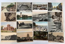 25 UNUSED Foreign Views Vintage Postcard Lot CHEAPER THAN HALLMARK!