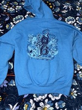 Walt Disney World Kids Youth Zip Up Jacket Size Large Blue With Hood 2016