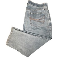 Riders By Lee Indigo Capri Size 18W Women's Jeans W38 L20 Fit Light Blue Denim