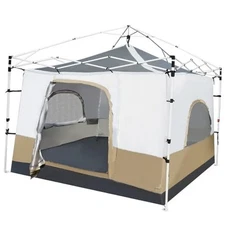  Canopy Camping Tent for Pop Up Canopy Tent, Inner Tent Converts Straight Khaki