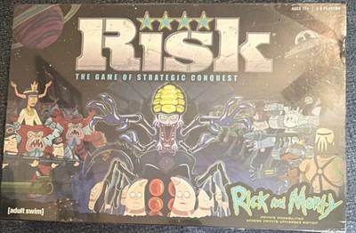 USAopoly Risk Rick and Morty Board Game Movie & TV, Over 240 Pieces, 17+, 3+ 